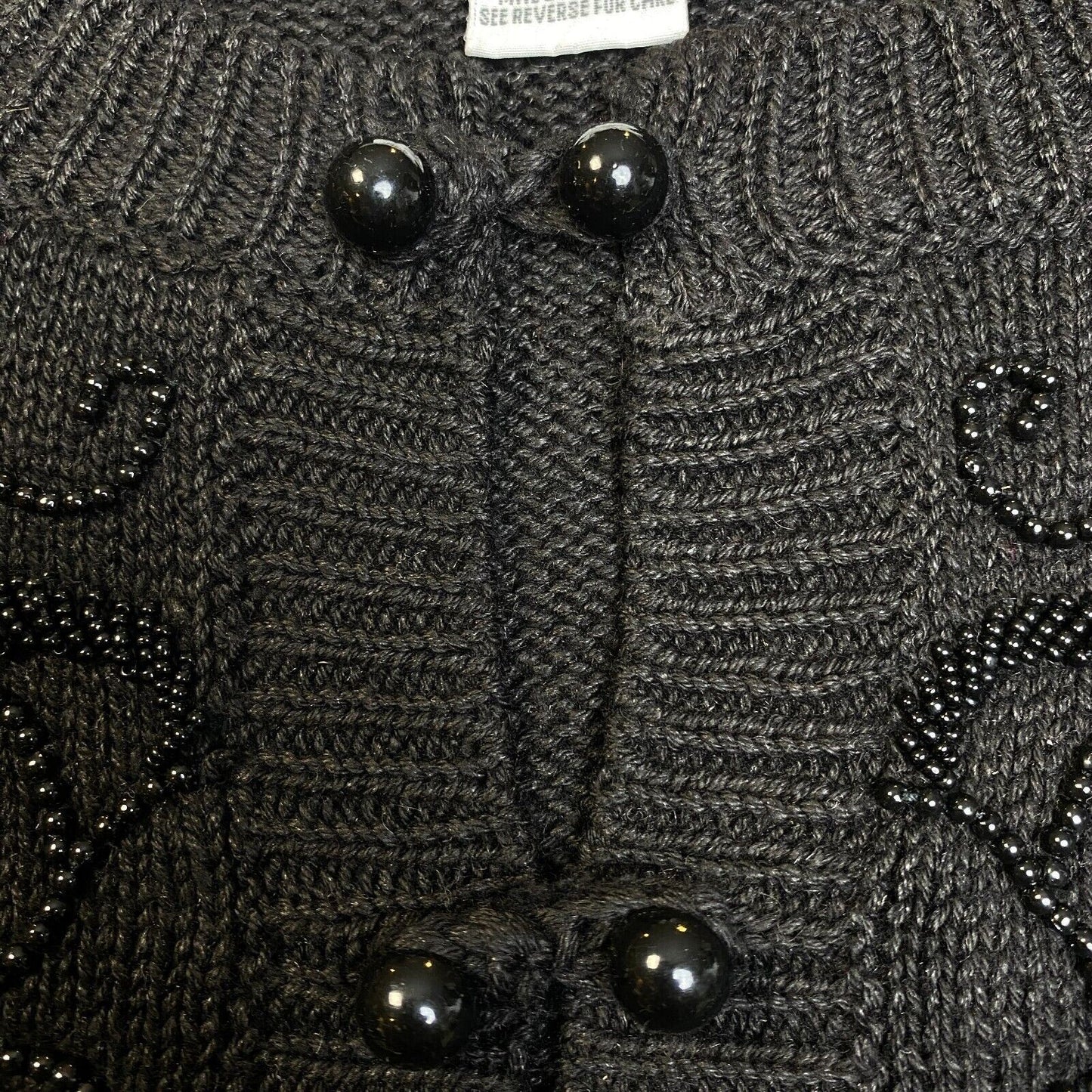 Reference Point Black Cardigan Sweater Size Small Petites