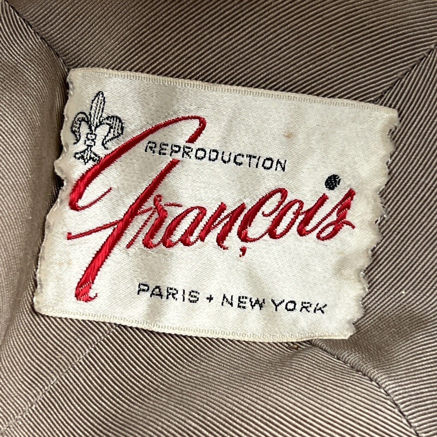 1950's Francios Paris New York Pillbox Brown Mink Hat from Sweden