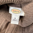 Tablots 100% Cotton, Beige Turtleneck Sweater, Size Medium