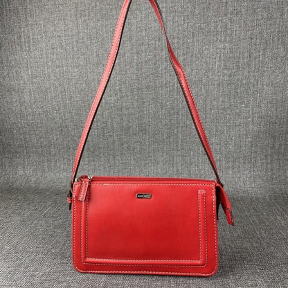 Vintage Nine West Small 8" x 5" Faux Leather  Red