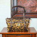 Franco Sarto Leather Handbag Cheeta Brown (Light)