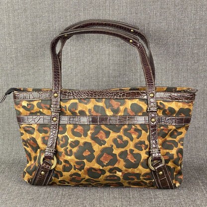 Franco Sarto Leather Handbag Cheeta Brown (Light)