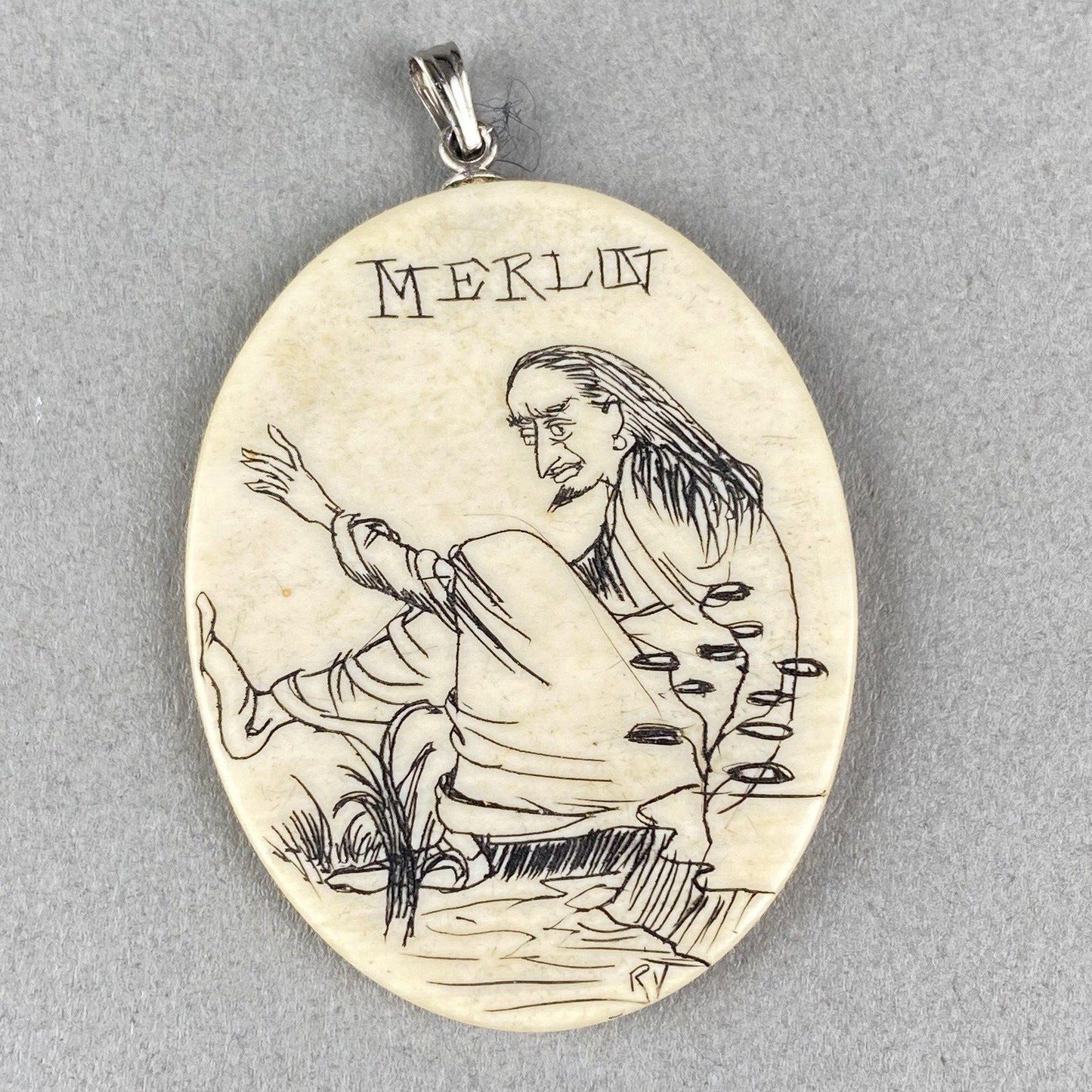 Vintage Merlin Wizard Necklace Pendant