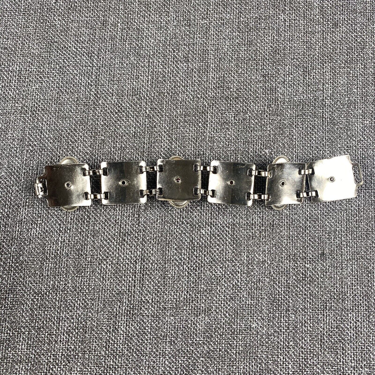 Vintage 7 1/2" Bracelet Black and Silver