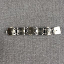 Vintage 7 1/2" Bracelet Black and Silver