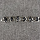 Vintage 7 1/2" Bracelet Black and Silver