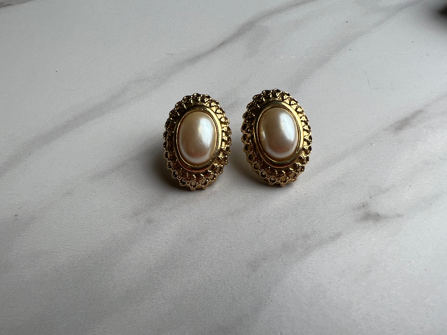 Oval Pierced Earrings