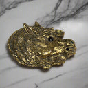 Vintage 1991 Horse Mimi Di N Women's Large Belt Buckle Gold Tone