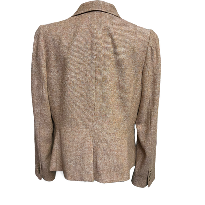 Talbots Petite Tan Colored Single Button Blazer Size 14p
