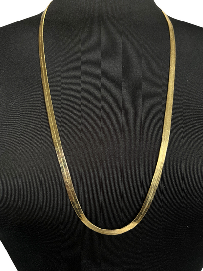 29" Herringbone Gold-Colored Necklace