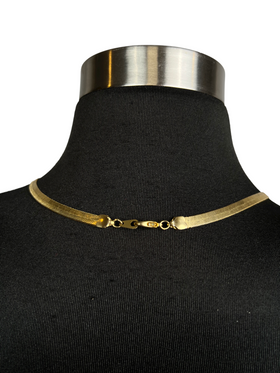29" Herringbone Gold-Colored Necklace