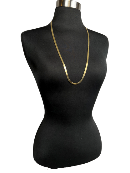 29" Herringbone Gold-Colored Necklace